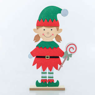 Lutin fille en 2D à poser 