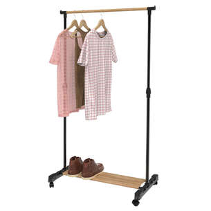 Porte-vêtements réglable Acier inoxydable 165x44x150 cm Argenté