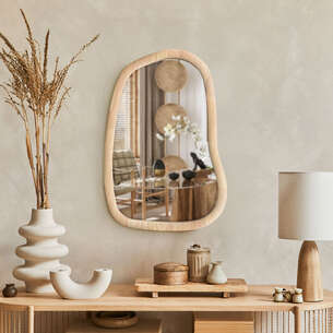 Miroir forme organique 