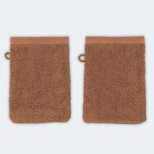 Lot de 2 gants de toilette 