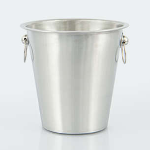 Seau à champagne en inox gris 420cl