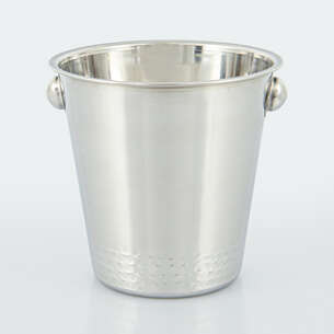 Seau à champagne en inox martelé gris 420cl