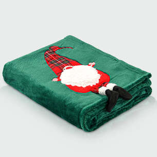 Plaid de Noël brodé 