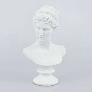 Buste antique décoratif crème