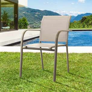 Chaise de jardin avec accoudoirs