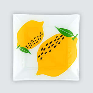Assiette multiusages citron jaune 