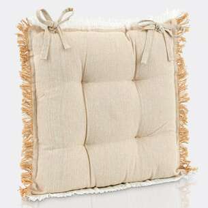 Dessus de chaise à franges 