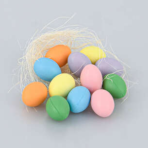 Sachet de 12 oeufs multicolores