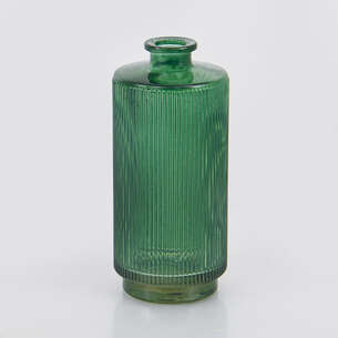 Petit vase strié vert