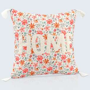Coussin imprimé floral
