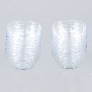 Lot de 20 verrines bol transparente