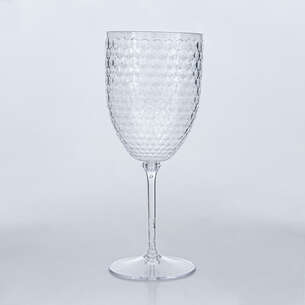 2 verres à vin texturés 