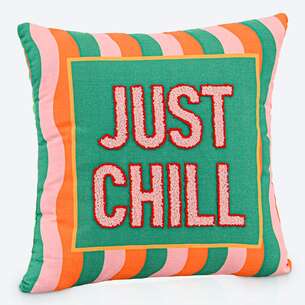 Coussin tufté imprimé 