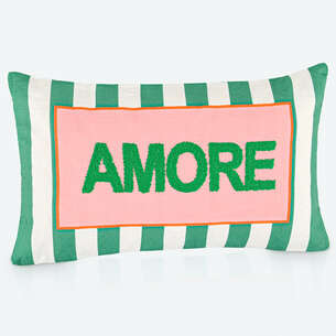 Coussin tufté imprimé 