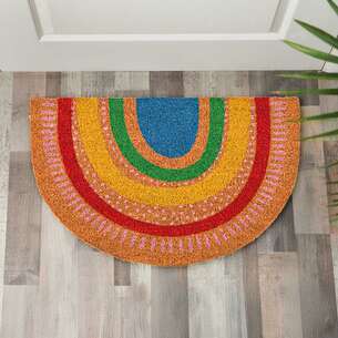 Tapis coco arc en ciel