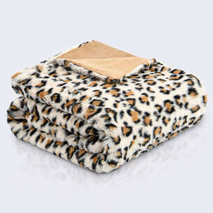 Plaid imitation fourrure 