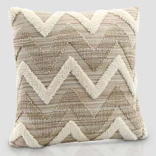 Coussin tufté zigzag 