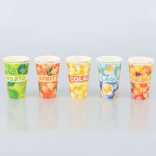 10 gobelets en carton cocktail