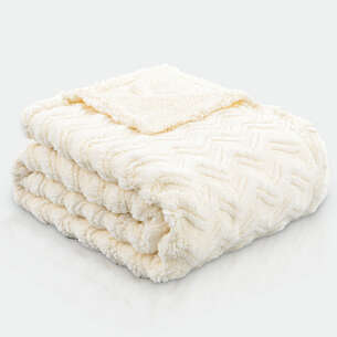 Plaid sherpa jacquard 