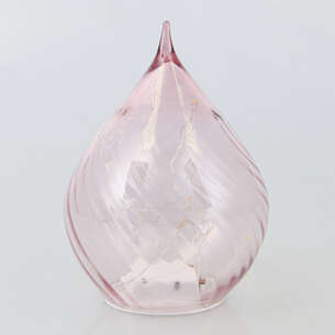 Goutte striée lumineuse rose