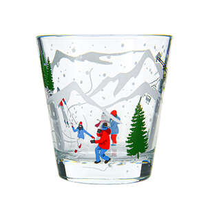 Verre de Noël boule de neige 25cl 