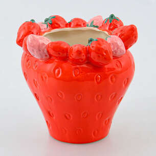 Vase forme fraise 