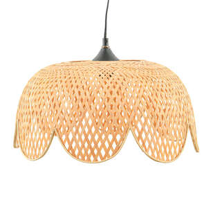 Suspension "Florea" forme fleur beige