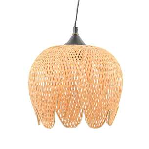 Suspension "Tulea" forme fleur beige