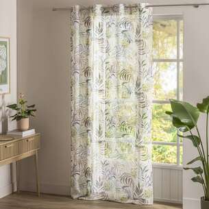 Voilage imprimé floral 