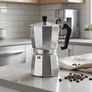 Cafetière italienne couleur aluminium 25cl 
