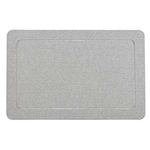 Tapis salle de bain en diatomite gris