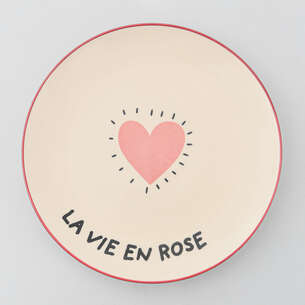 Assiette plate en porcelaine 