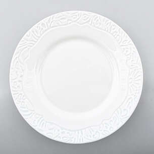 Assiette plate blanche 