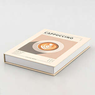 Livre décoratif de rangement Cappuccino 2en1