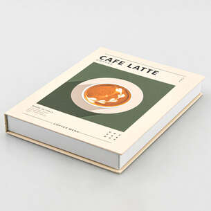 Livre décoratif de rangement Cafe Latte 2en1